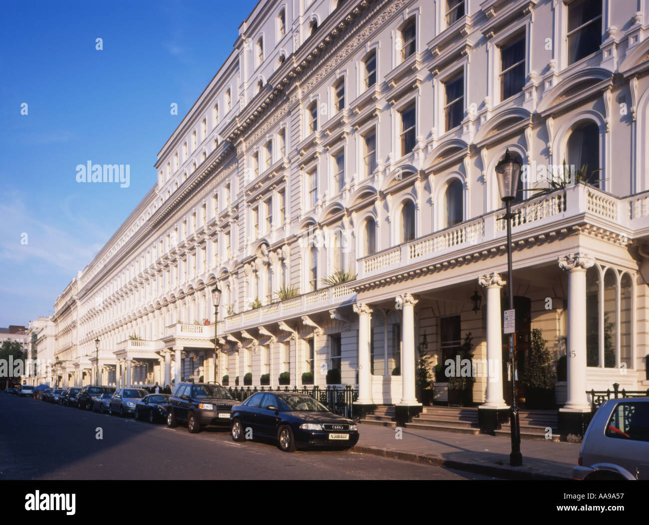 L'architecture typique de South Kensington London United Kingdom par Steven Crépuscule Banque D'Images