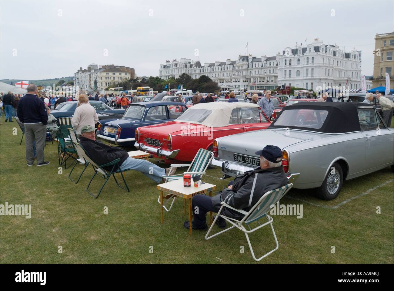 Moteurs magnifique car show à Eastbourne, en Angleterre. Banque D'Images