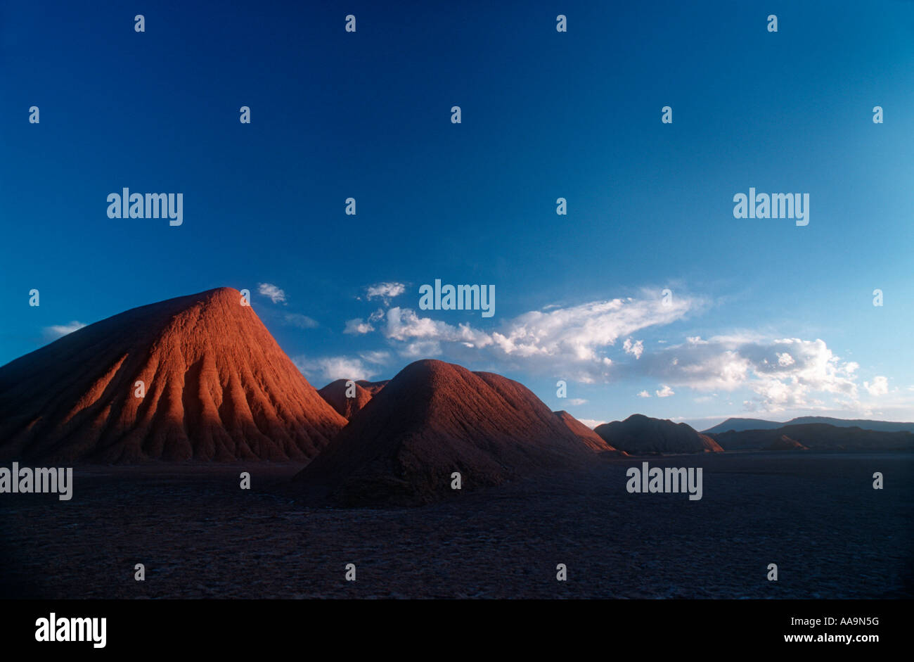 Argentine, Valle de los Castillos Paysage près de Tolar Grande. Banque D'Images