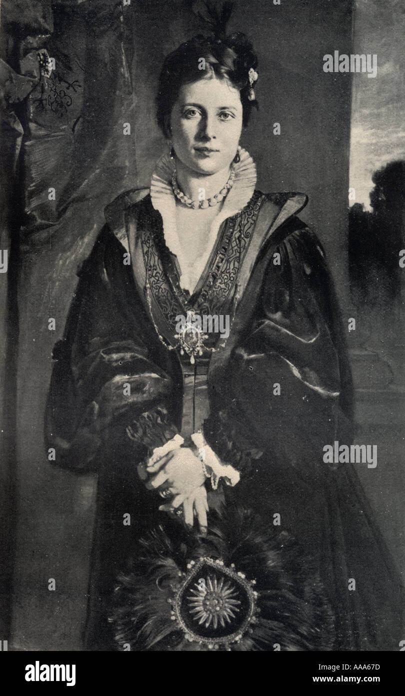 Victoria, Princesse royale,1840.-1901 L'impératrice allemande et reine de Prusse par mariage à l'empereur allemand Frédéric III. Fille aînée de la reine Victoria. Banque D'Images