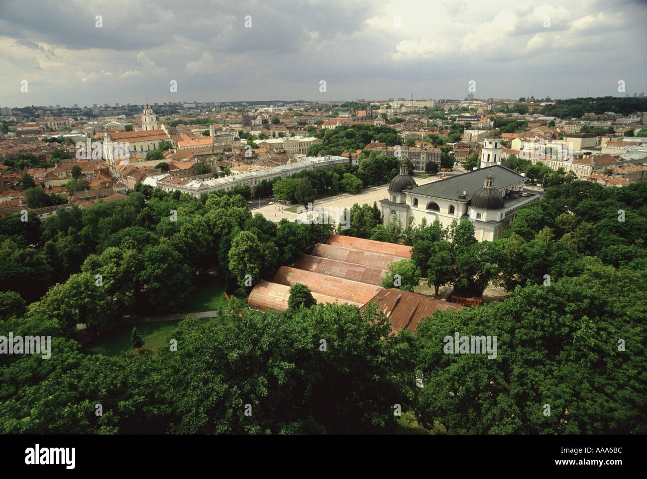 Centre de Vilnius Lituanie Banque D'Images