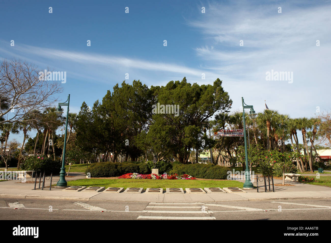 Armands Circle Center pour le shopping et les bars de la john ringling blvd, armands key Sarasota en Floride, États-Unis États-Unis d'Amérique Banque D'Images Armands Circle Center pour le shopping et les bars de la john ringling blvd, armands key Sarasota en Floride, États-Unis États-Unis d'Amérique Banque D'Images