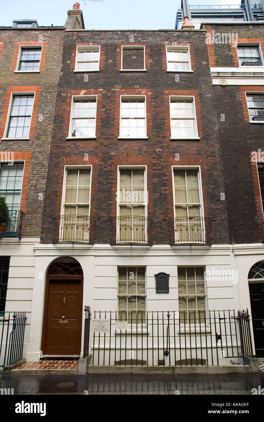 Benjamin Franklin house in Craven Street London England Banque D'Images
