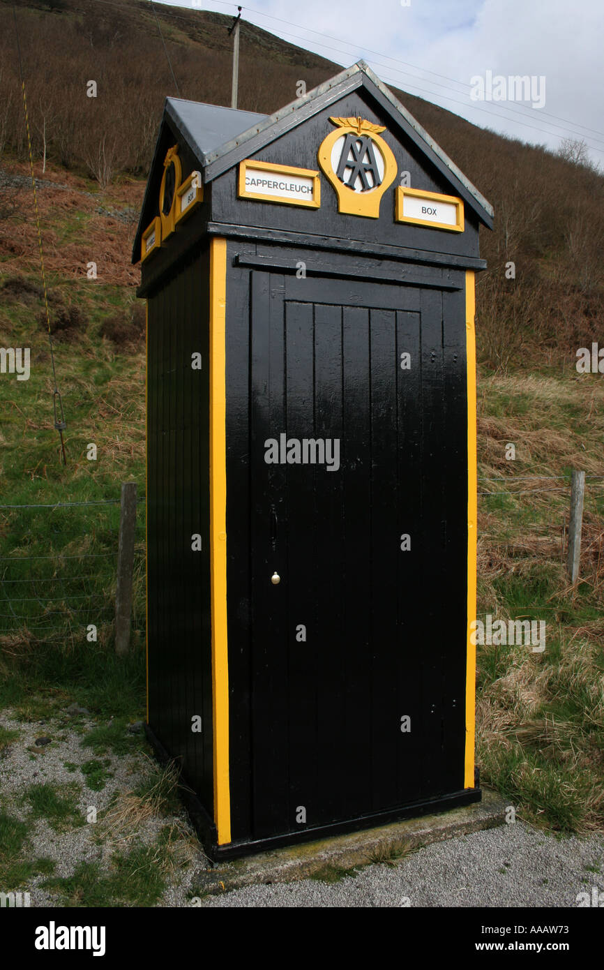 Téléphone AA FORT PRÈS DE MOFFAT DUNFRIES GALLOWAY Banque D'Images