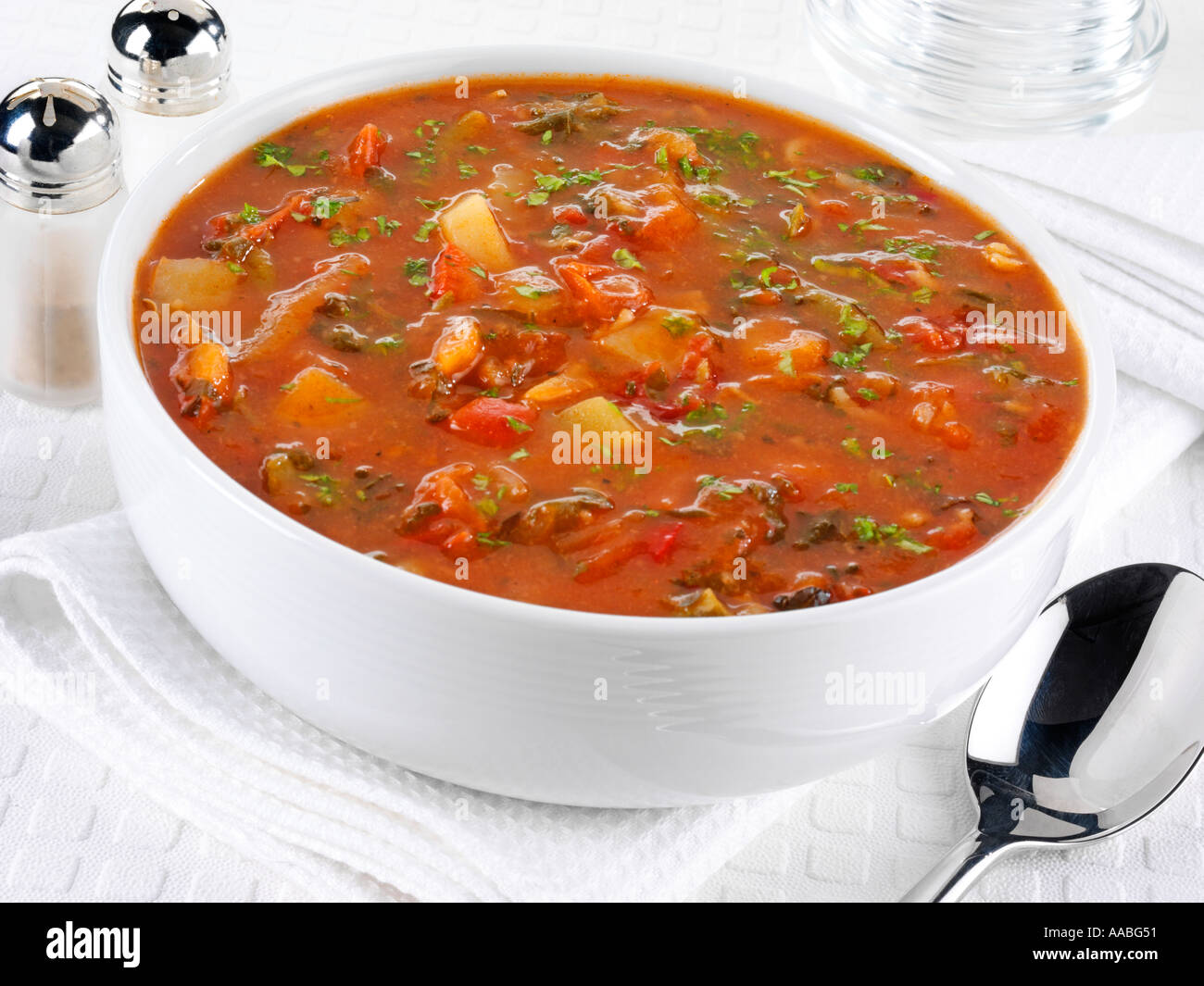 SOUPE MINESTRONE Banque D'Images