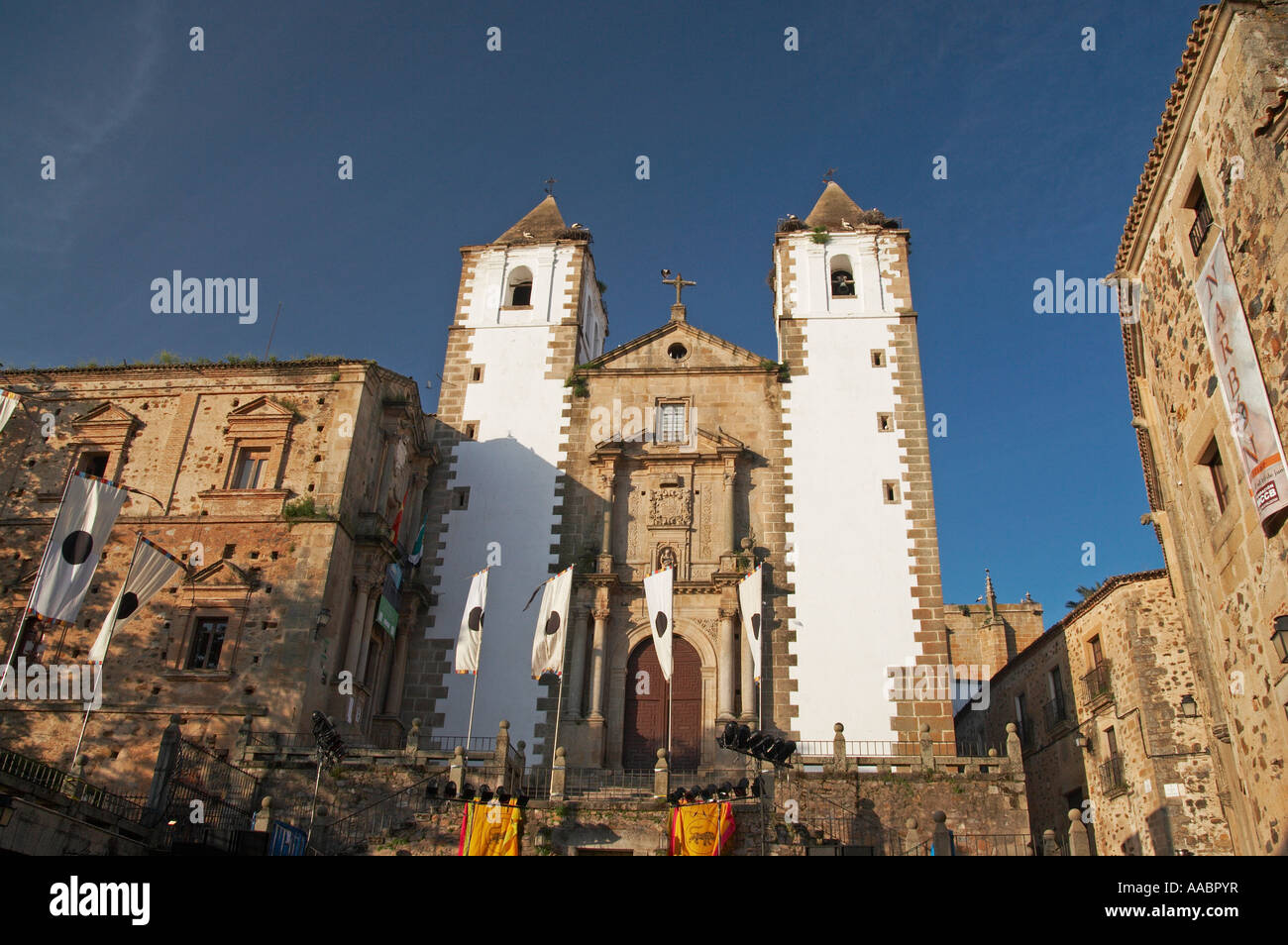 Eglise de San Francisco Javier Plaza San Jorge, Cáceres, Extremadura, Espagne, Portugal, Europe, Europa Banque D'Images