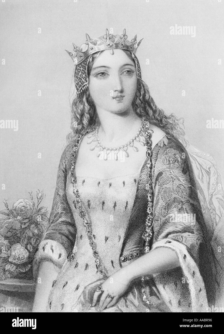 Marguerite d'Anjou, 1429 - 1482. Reine consort du roi Henri VI d'Angleterre. Banque D'Images