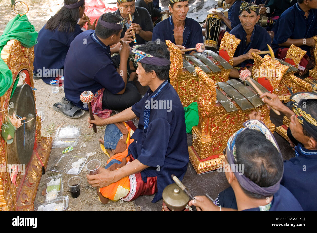 La crémation Kuta Beach Bali Indonésie Banque D'Images