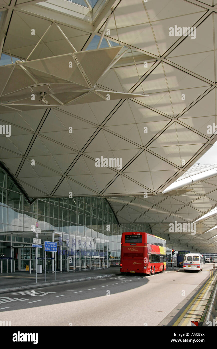L'aéroport Chek Lap Kok Hong Kong Banque D'Images