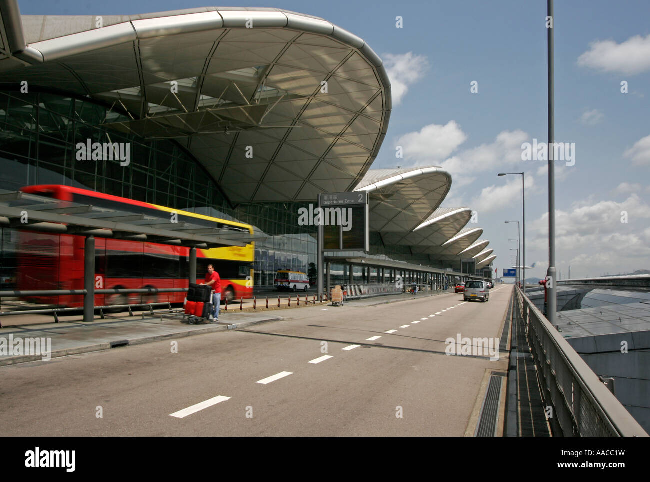 L'aéroport Chek Lap Kok Hong Kong Banque D'Images