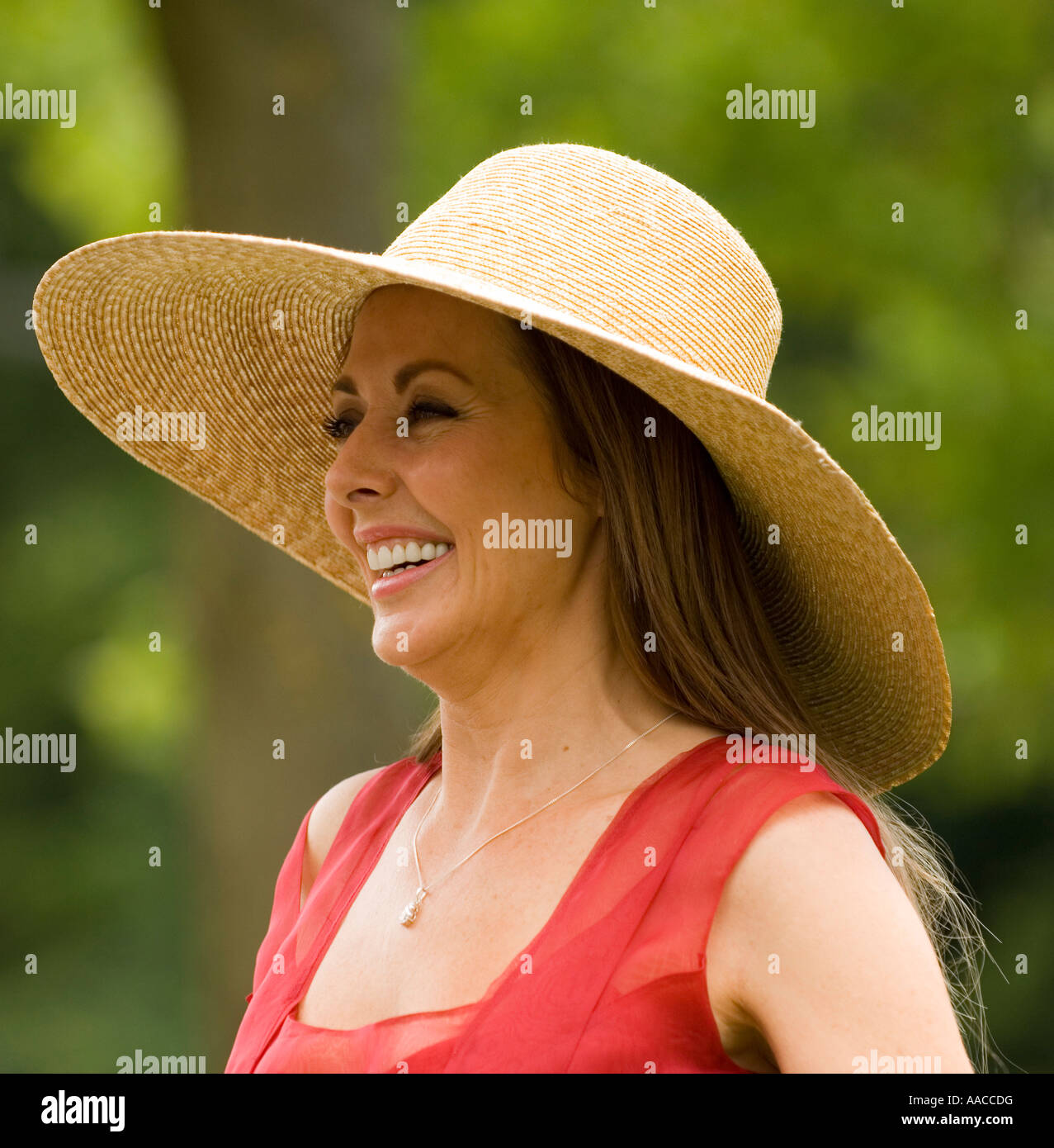 La personnalité de la télévision anglaise Carol Vorderman sur Mesdames journée au Royal Ascot 2007 Banque D'Images