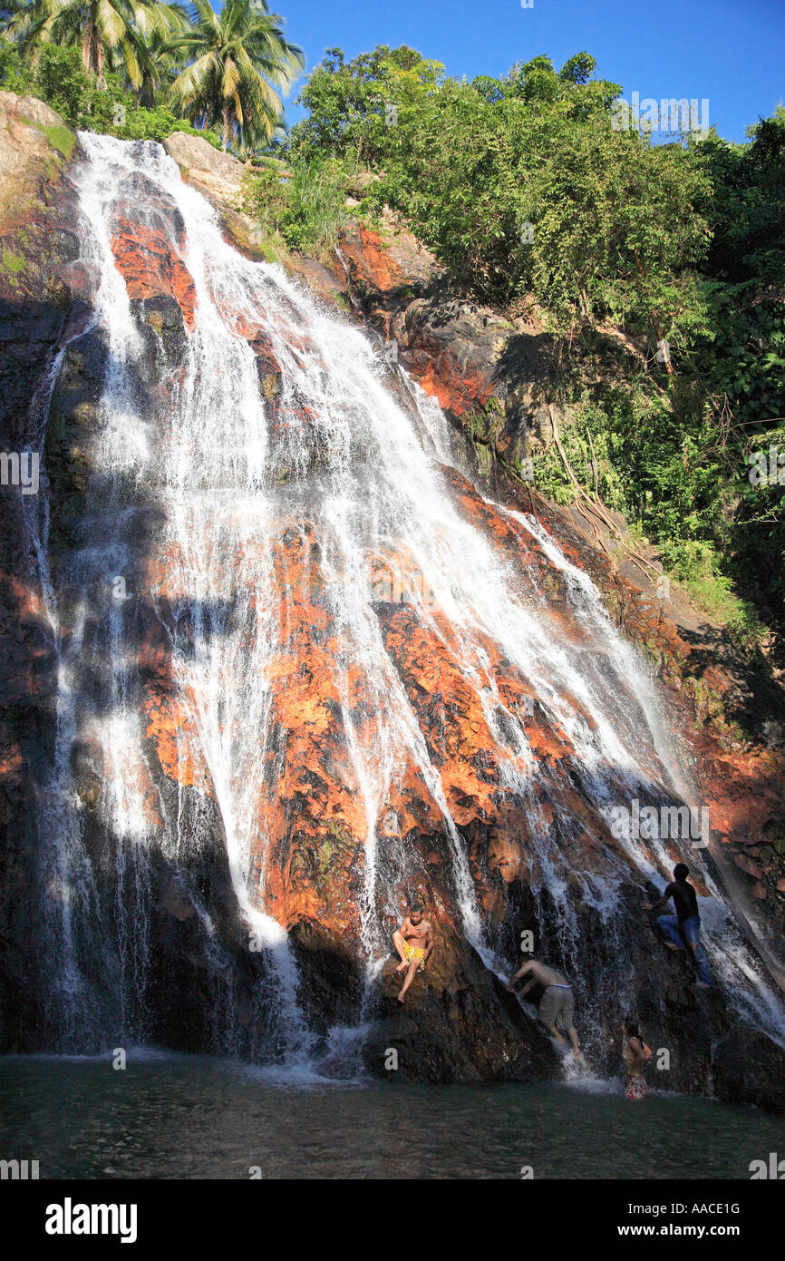 Na Muang 1 Cascade Koh Samui Thaïlande Banque D'Images