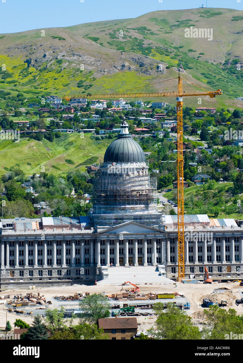 Construction à Capitol Building Salt Lake City Utah USA Banque D'Images