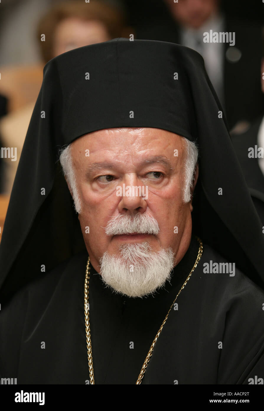 L'archevêque Longin von Klin, représentant permanent de la russo-Église orthodoxe en Allemagne Banque D'Images