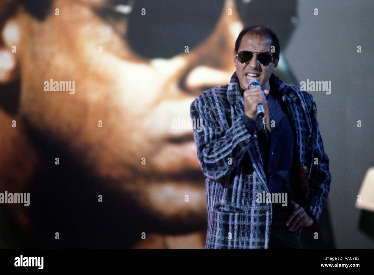 Le chanteur italien Adriano Celentano Banque D'Images