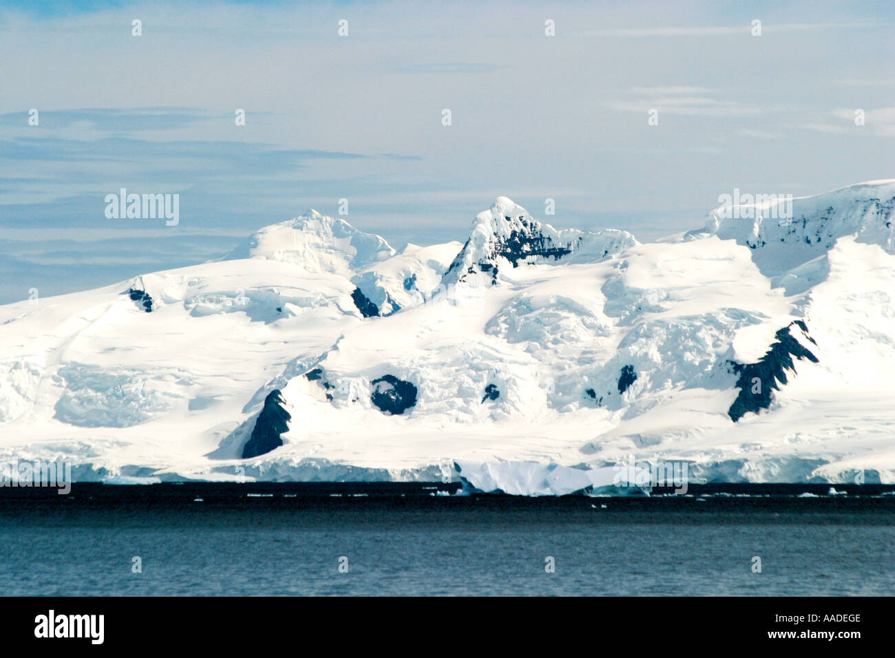 Le détroit de Gerlache spectaculaire l'un des sites les plus photogéniques de l'Antarctique Banque D'Images