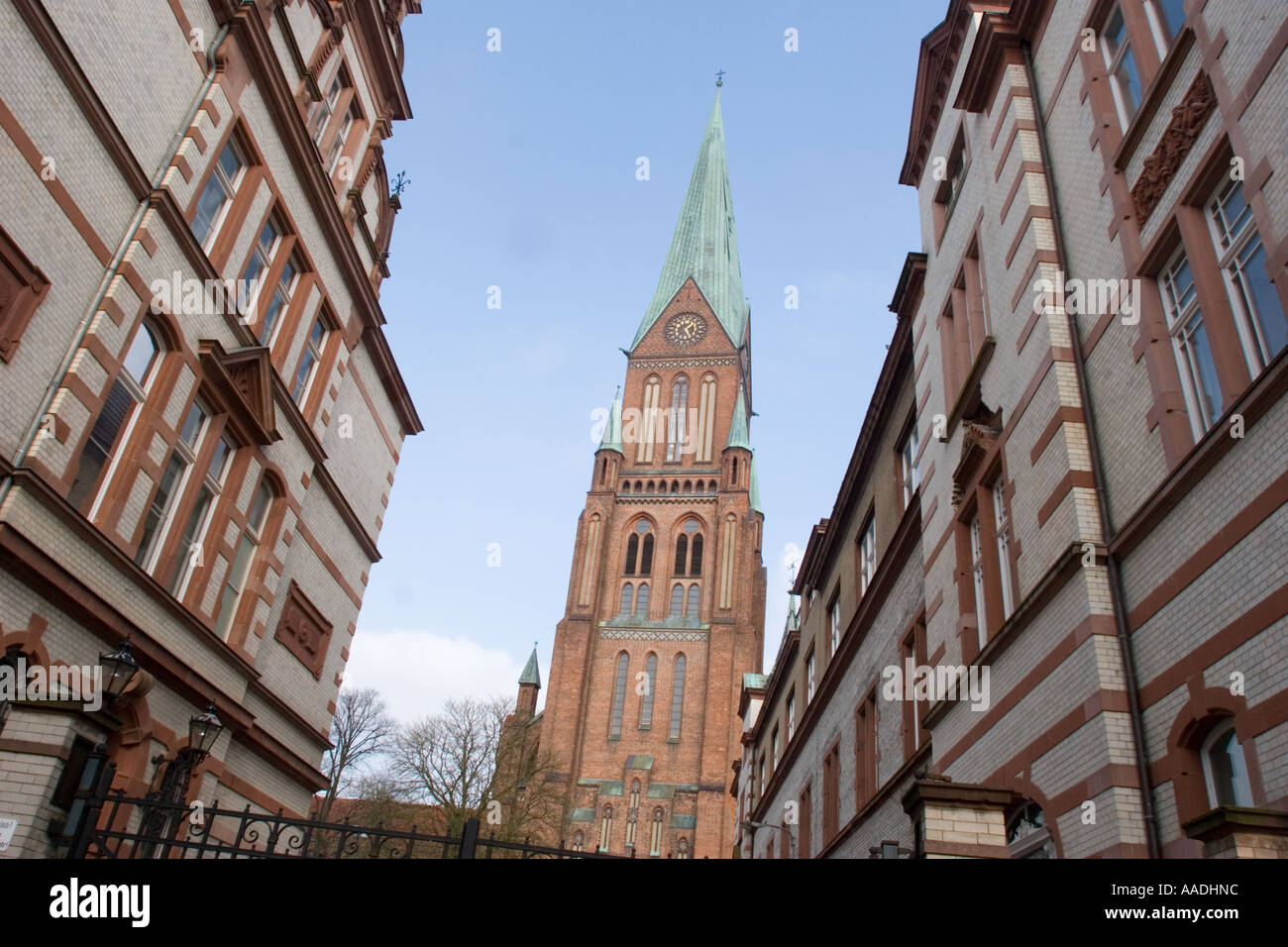 Cathédrale de Schwerin, la capitale du Mecklenburg-Vorpommern Allemagne ue du Nord Banque D'Images