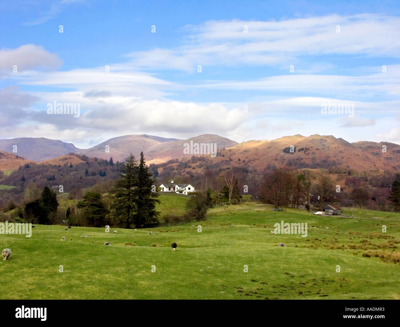 Vue vers Lake Road Cumbria Banque D'Images Vue vers Lake Road Cumbria Banque D'Images