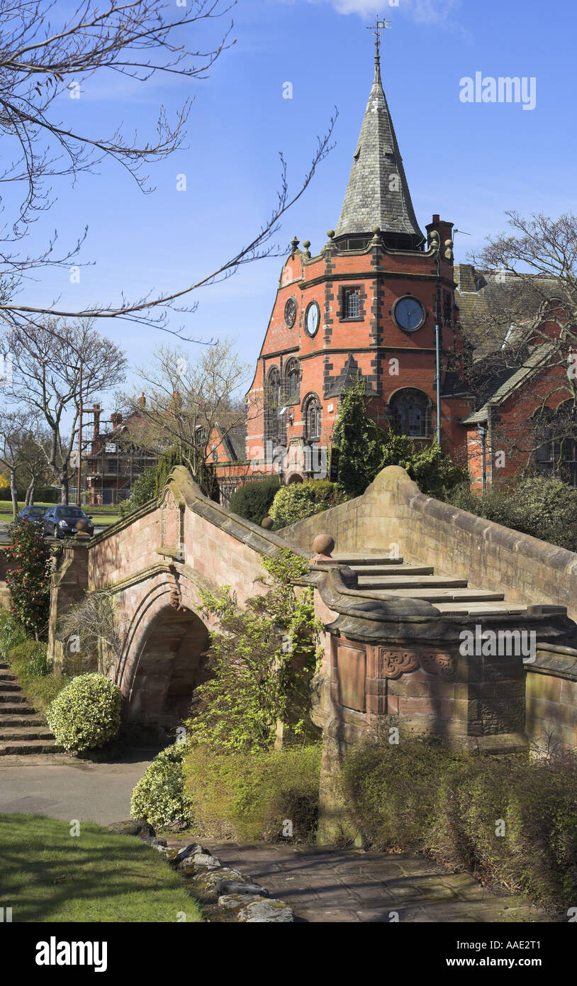 Le village de Port Sunlight Merseyside England Banque D'Images