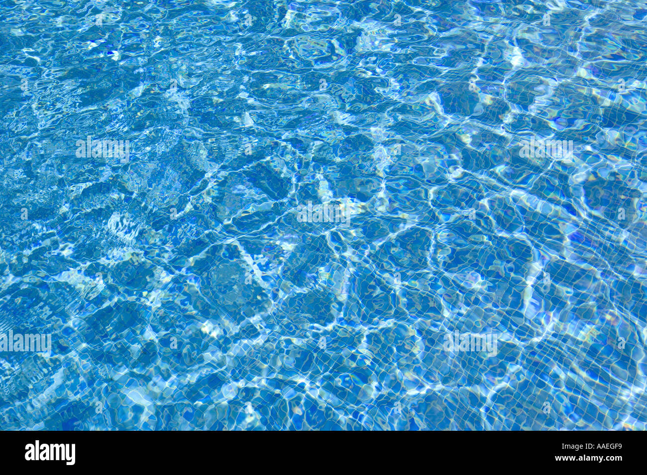 L'eau des piscines Banque D'Images