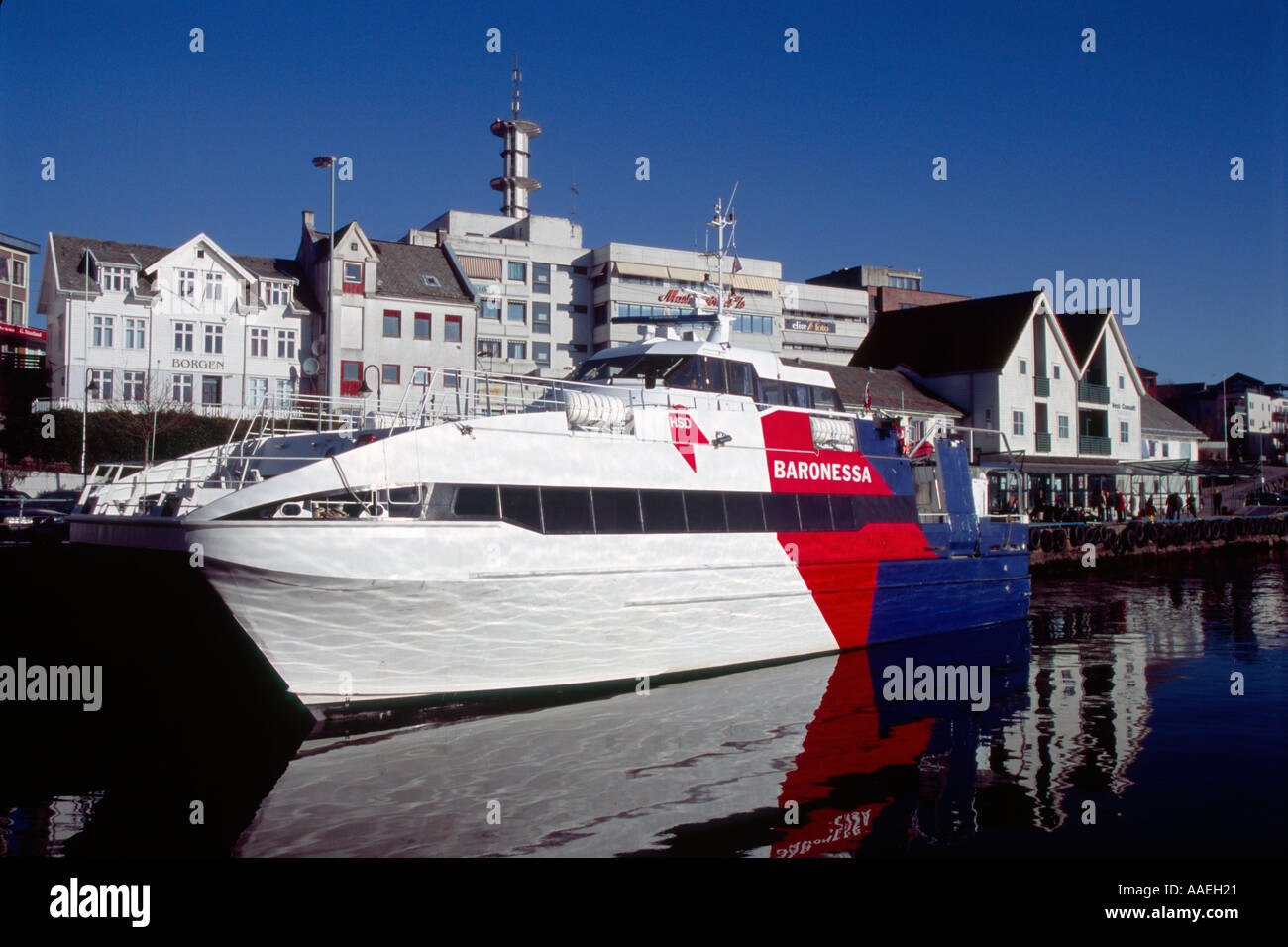 Flagrutten Stord fast ferry Norvège Banque D'Images
