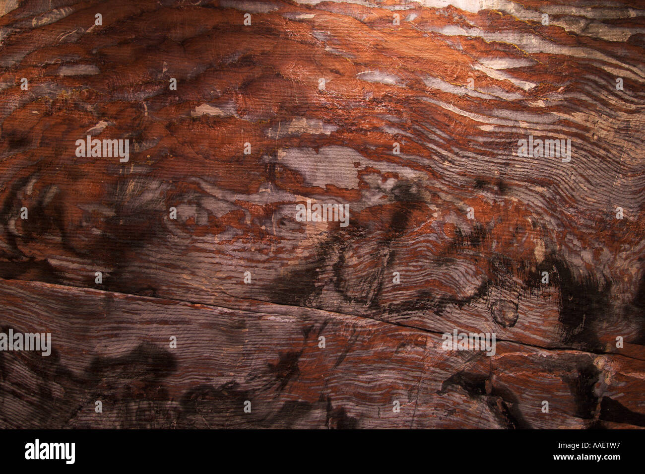 Détail de plafond dans l'Urne tombe falaise Est Petra Jordanie Banque D'Images