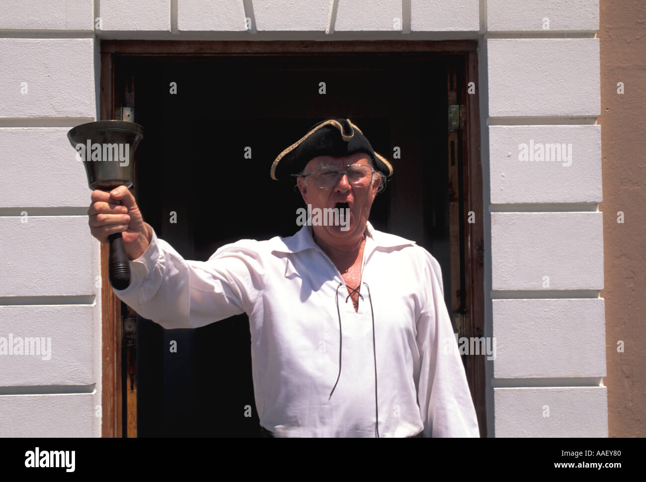Les Bermudes St George s Town Crier Banque D'Images