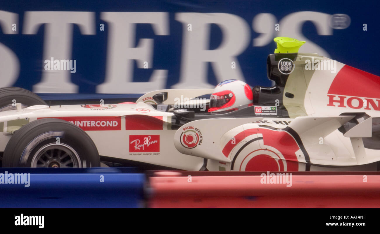 Rubens Barrichello Honda Racing Banque D'Images