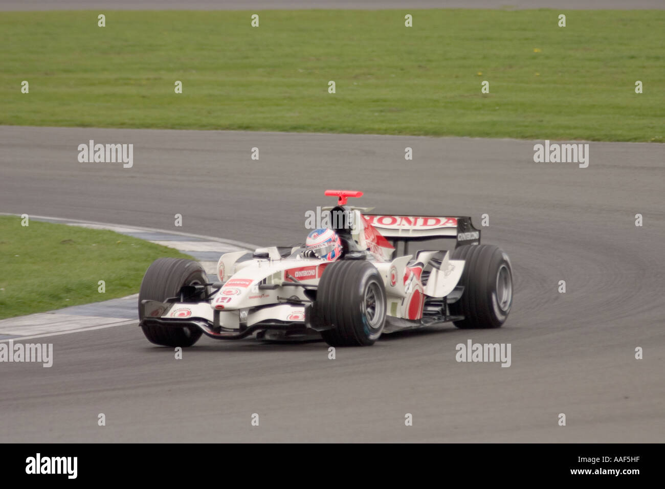 Jenson Button Honda Racing Banque D'Images