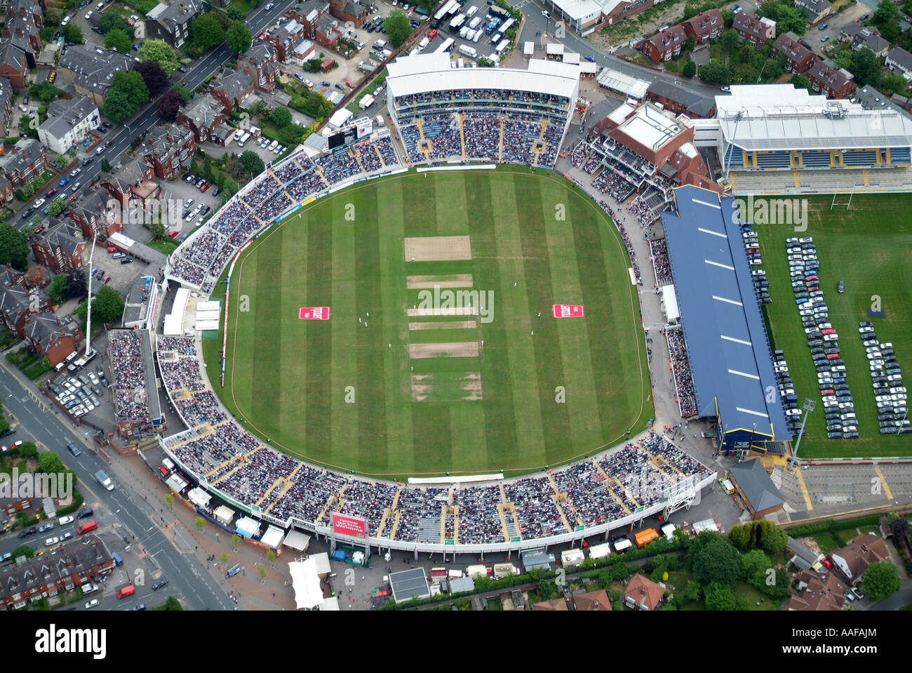 Le terrain de cricket de Headingley, Leeds, Angleterre V Antilles test match, Juin 2007 Banque D'Images