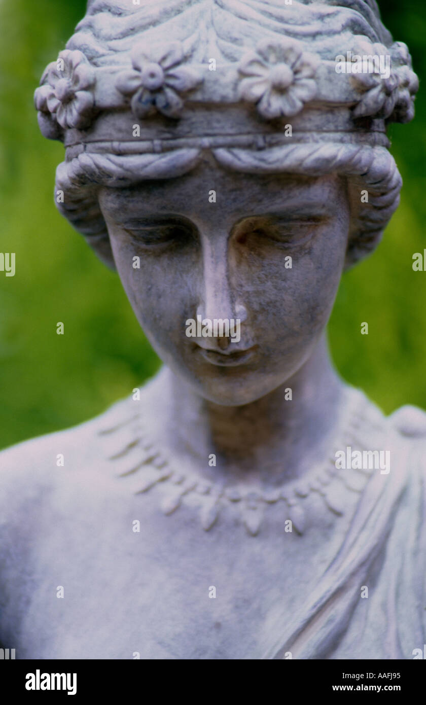 Close up of statue de jardin Banque D'Images