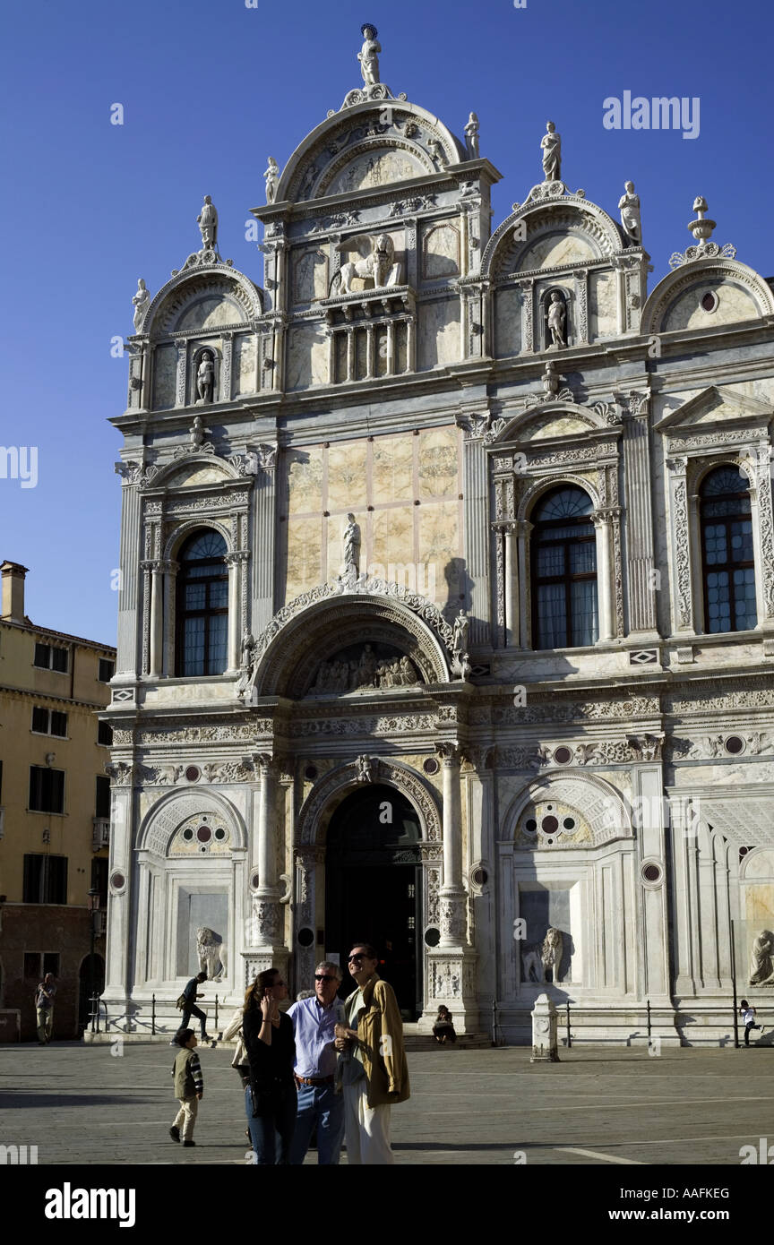 Scuola San Marco, Campo del SS Giovanni e Paolo, hôpital de Venise, Italie, Europe Banque D'Images