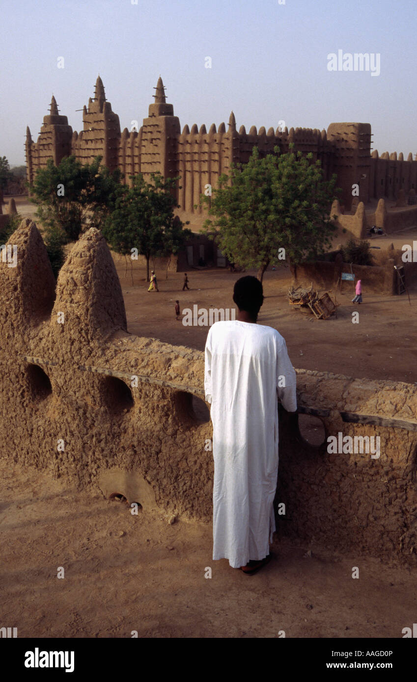 Grande Mosquée - Djenné, MALI Banque D'Images