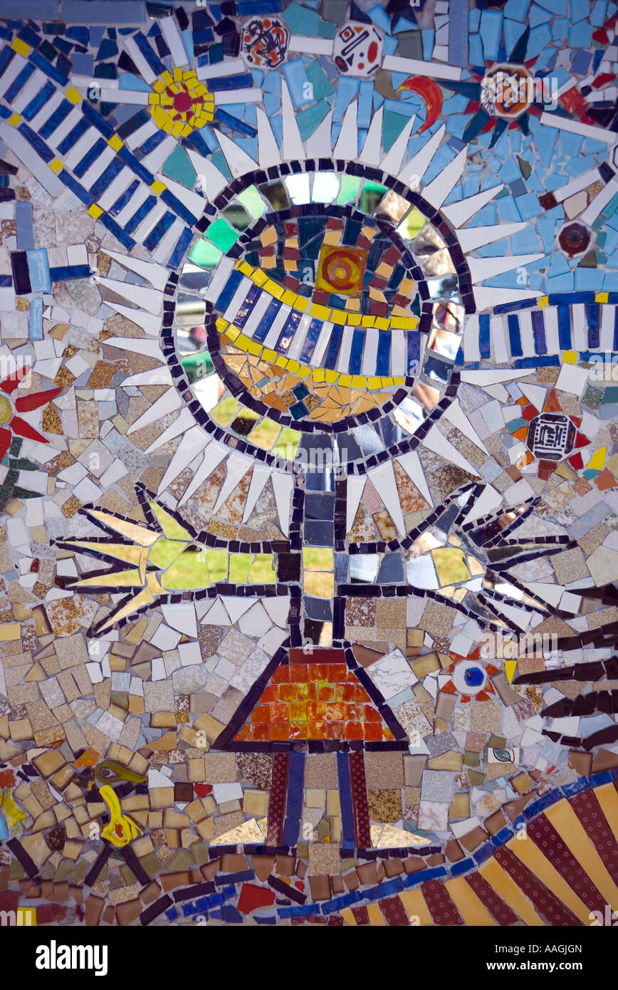 Art de la mosaïque de style autochtone Banque D'Images