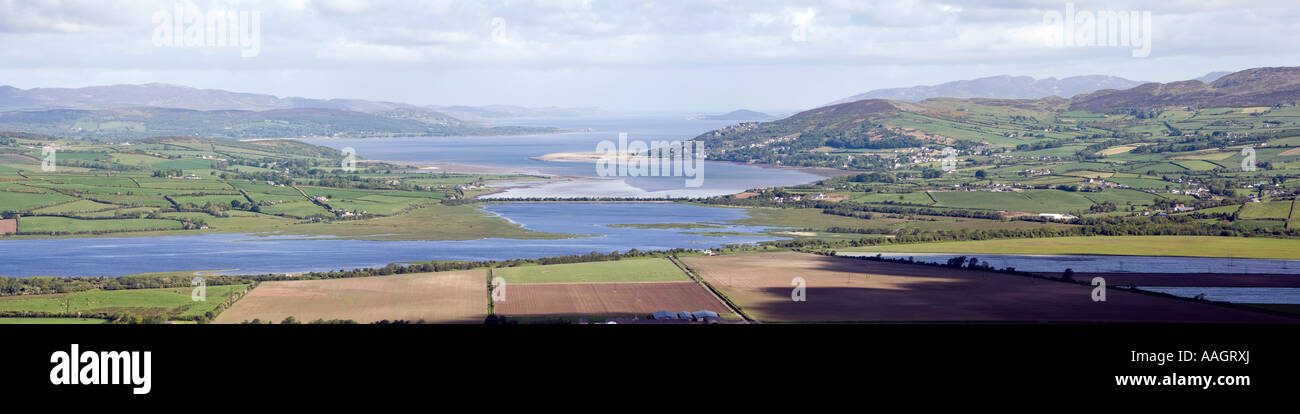 Comté de Donegal Irlande Péninsule d'Inishowen et Inch Island View de Grianan Aileach un Banque D'Images