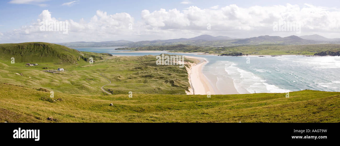 Comté de Donegal Irlande Malin Head Péninsule d'Inishowen, cinq doigts Strand de soldats Hill Banque D'Images