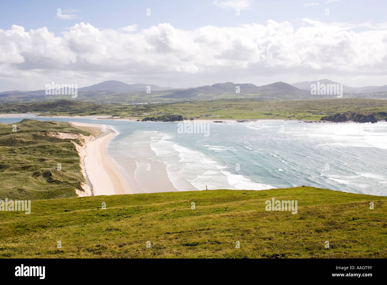 Comté de Donegal Irlande Malin Head Péninsule d'Inishowen, cinq doigts Strand de soldats Hill Banque D'Images