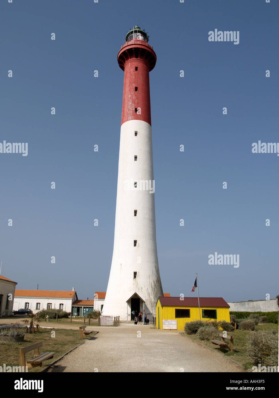 Le phare de la Coubre phare sur la côte Atlantique de la France à l'ouest de Royan Charente Maritime Banque D'Images