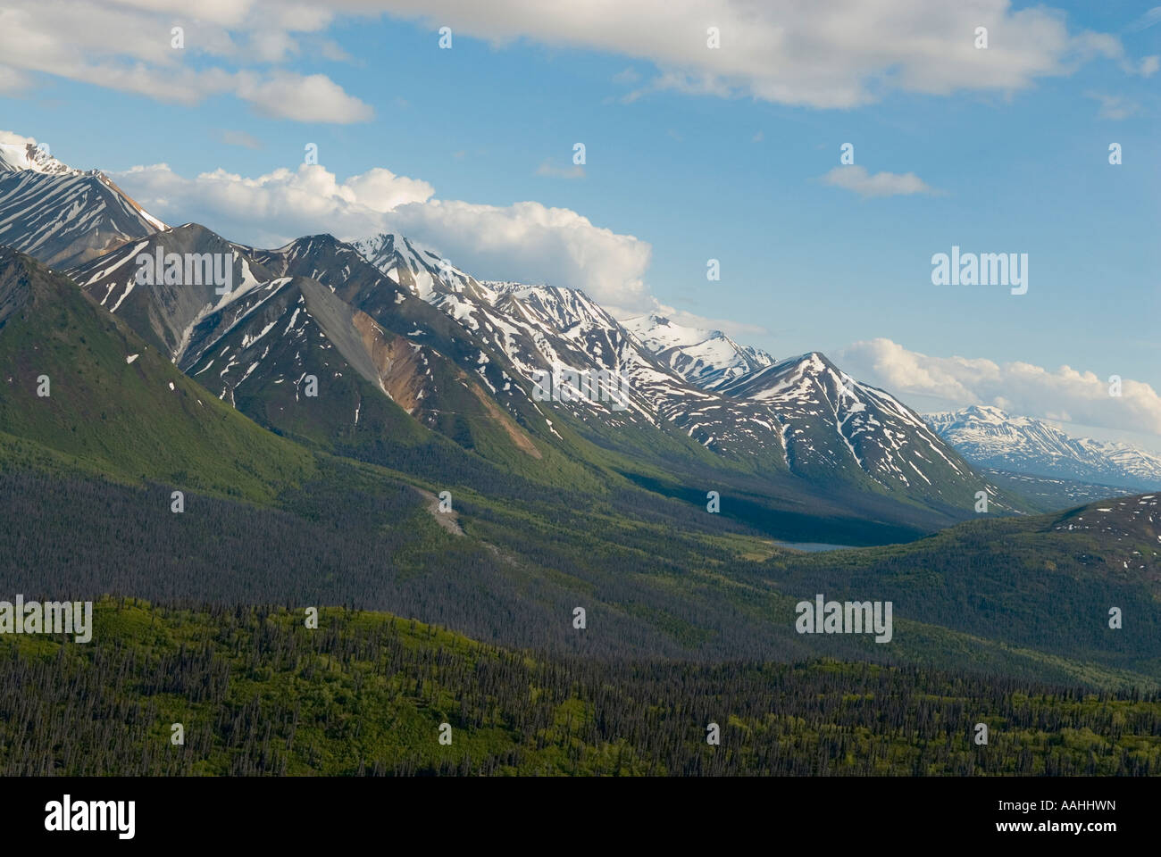 La gamme St Elias dans le parc national Kluane, Yukon Canadad Banque D'Images