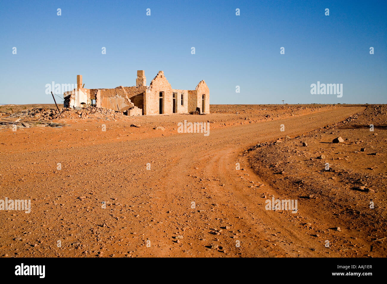 Hôtel Transcontinental Farina Ghost Town Marree Lyndhurst Road Outback Australie Australie du Sud Banque D'Images