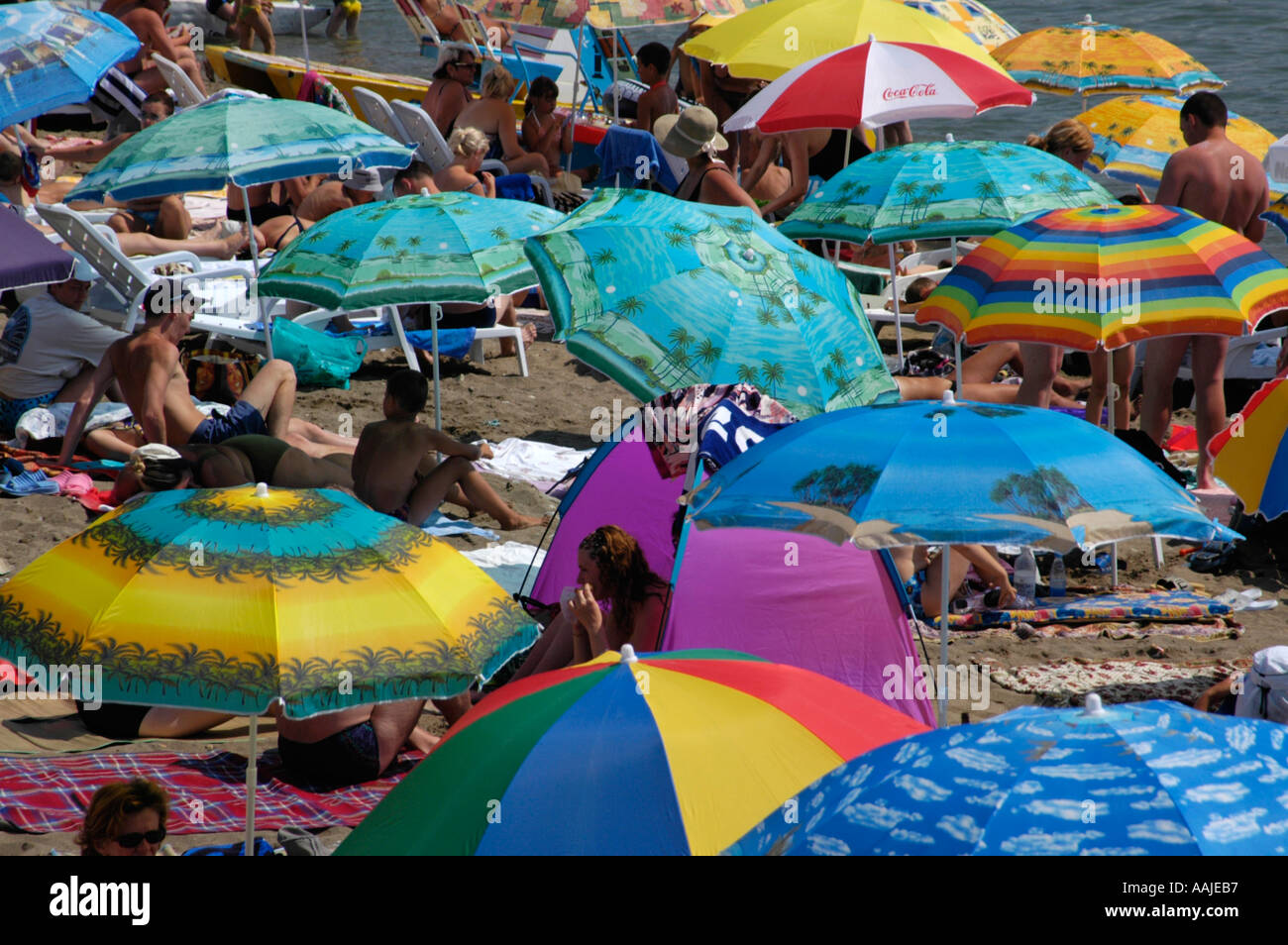 La Crimée, autour de Sudak, Novij Svit / Nouveau Monde, plage Banque D'Images