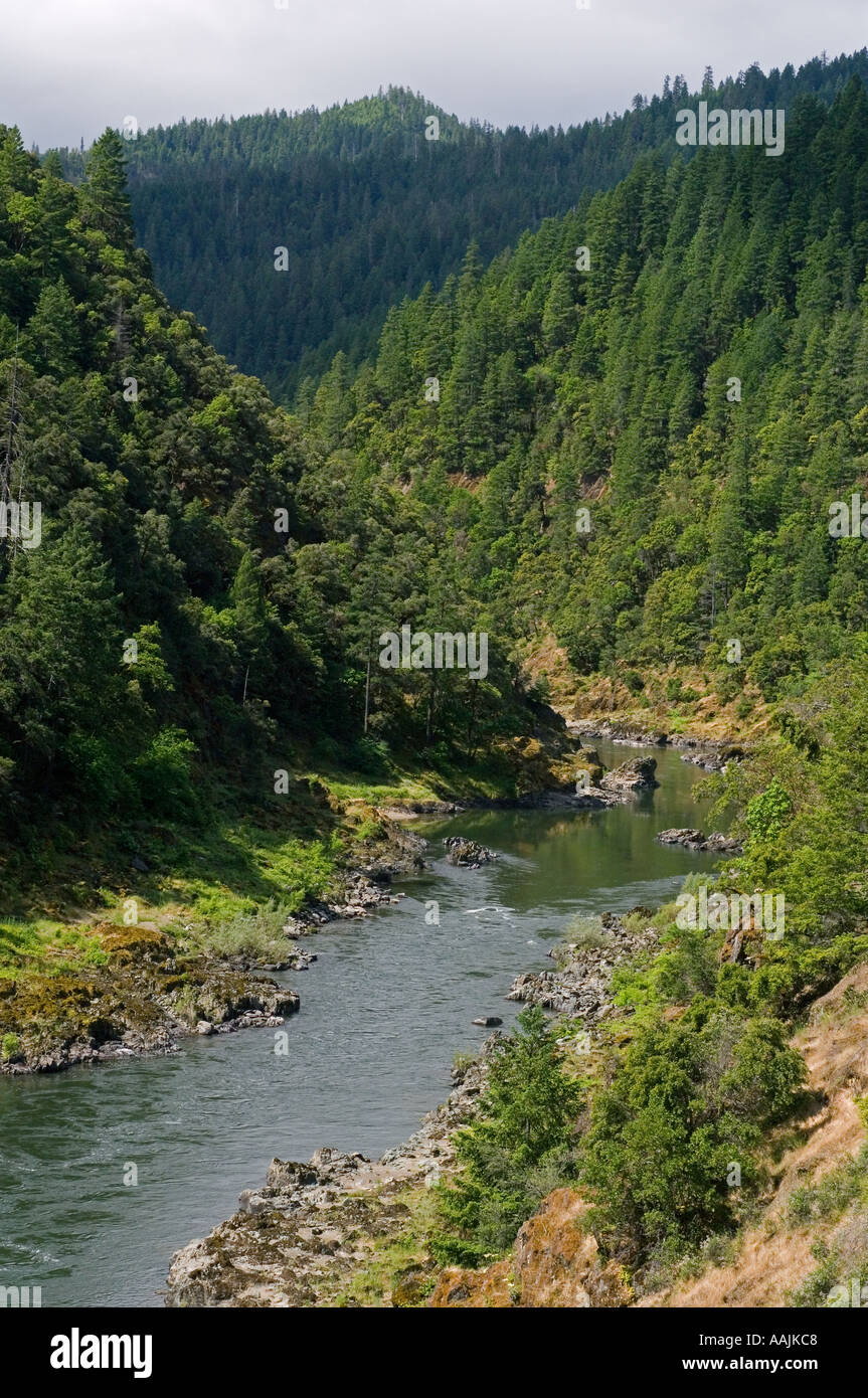 USA OREGON montagnes Siskiyou ROGUE Wild and Scenic RIVER Banque D'Images