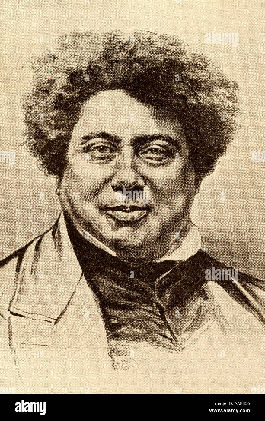 Alexandre Dumas Père, alias Alexandre Dumas père, 1802 - 1870. L'auteur français. Banque D'Images