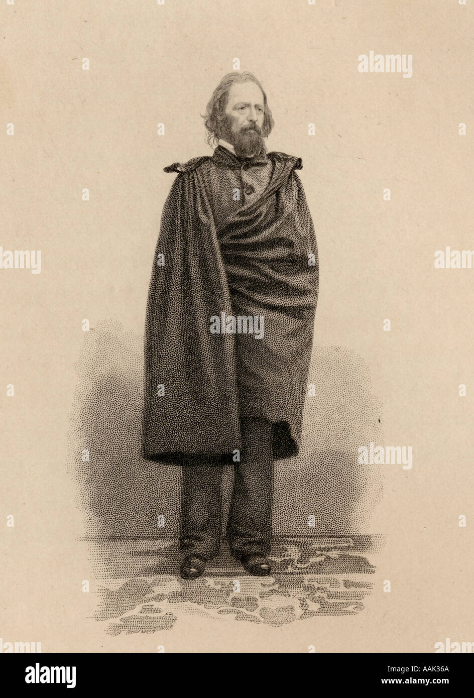 Alfred, Lord Tennyson, 1809 - 1892. Anglais poète officiel. Banque D'Images