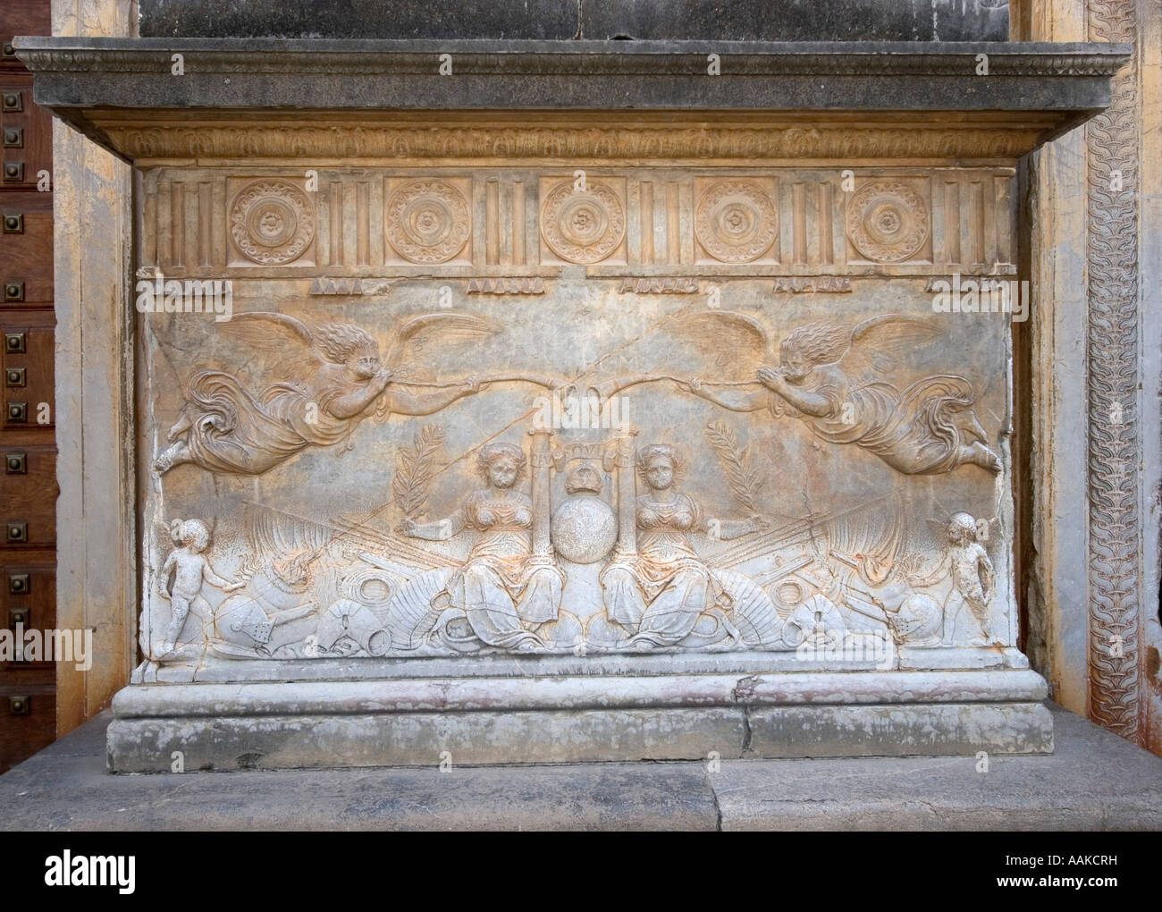 Sculpture complexe La Alhambra Grenade Espagne Banque D'Images