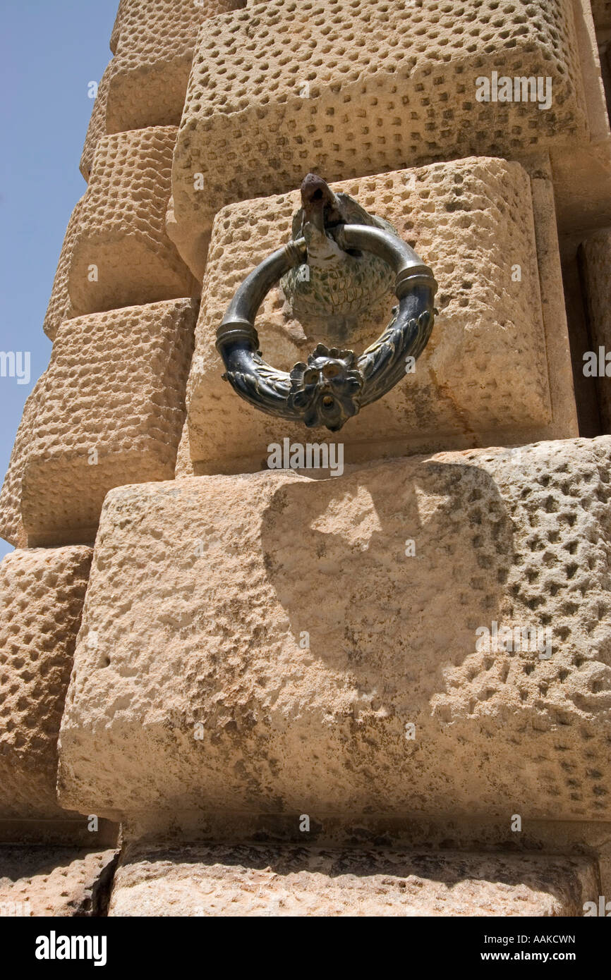 Détail architectural de la Alhambra Grenade Espagne Banque D'Images