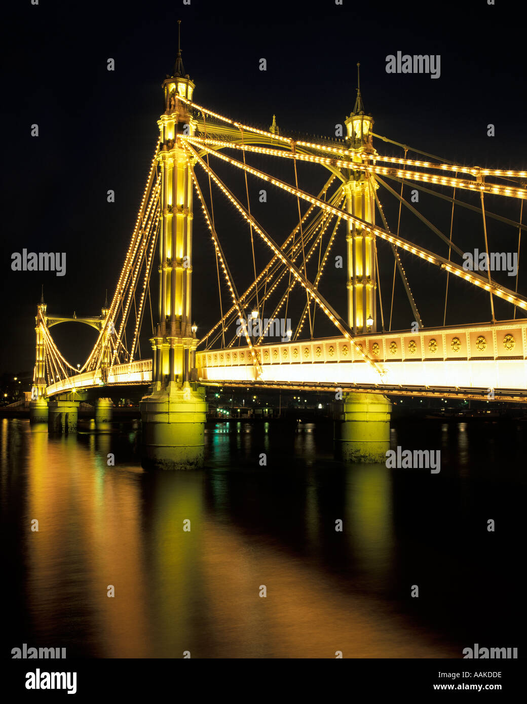 Albert suspension bridge London UK Banque D'Images
