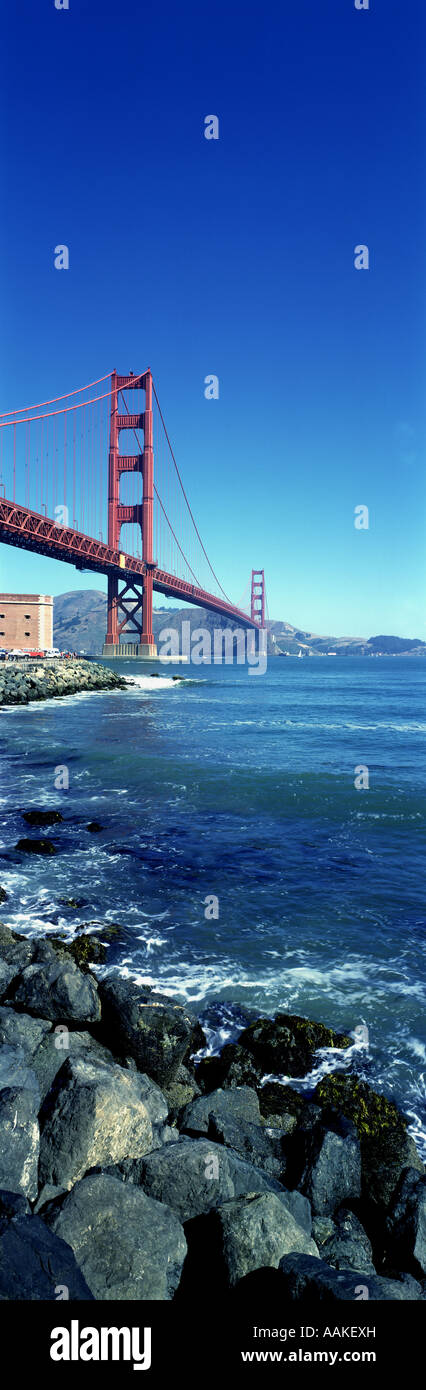 Golden Gate Bridge à San Francisco California USA Banque D'Images