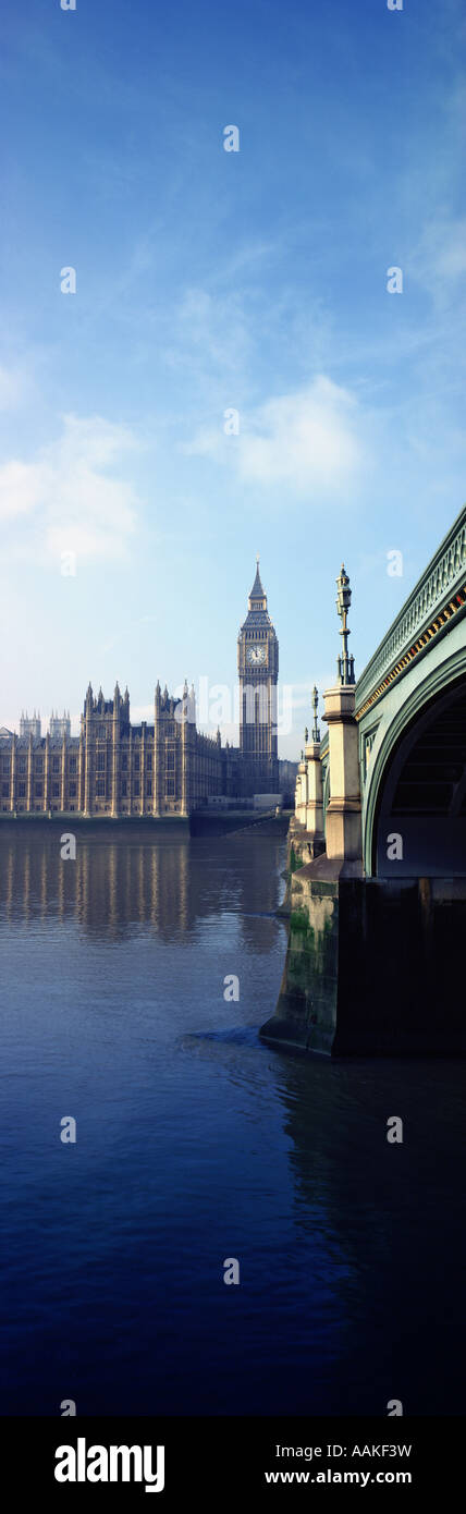 Big Ben clock tower Westminster London England Angleterre UK Banque D'Images