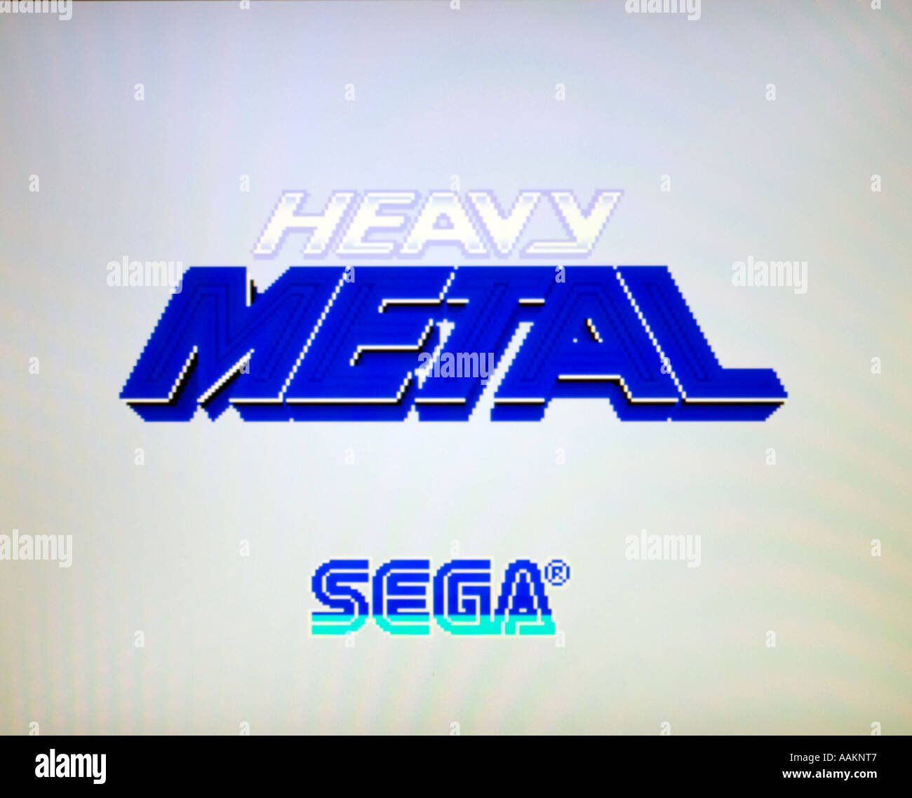 Heavy Metal vintage 1985 Sega arcade jeu vidéo d'écran - EDITORIAL UTILISEZ UNIQUEMENT Banque D'Images